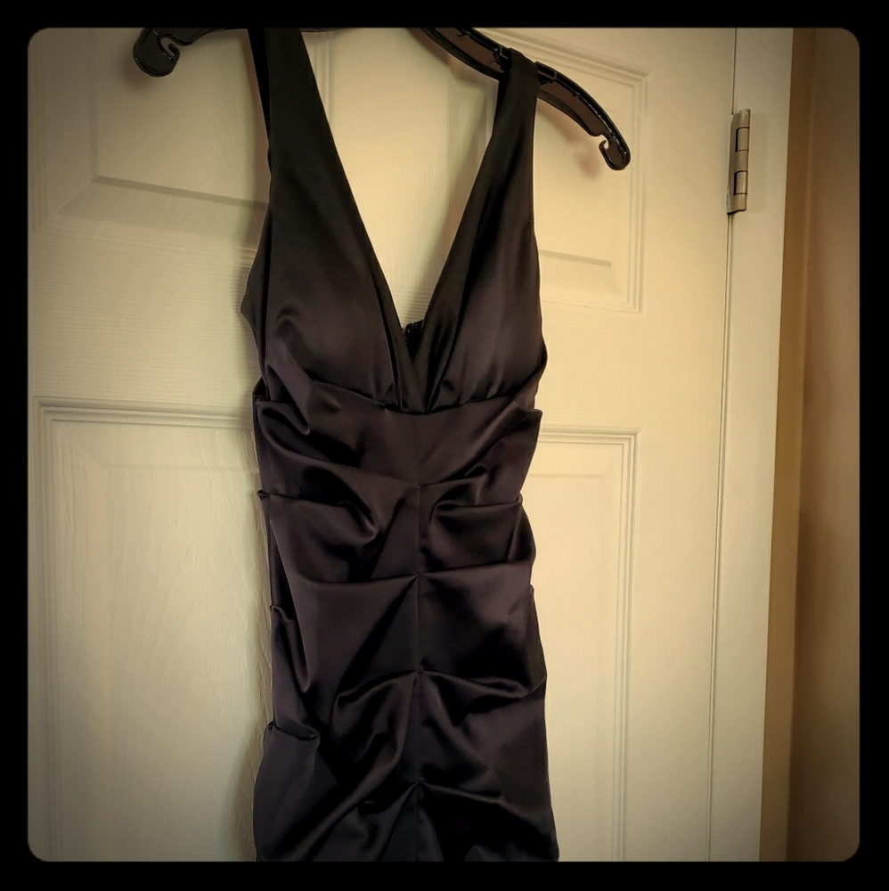 Xscape black cocktail dress